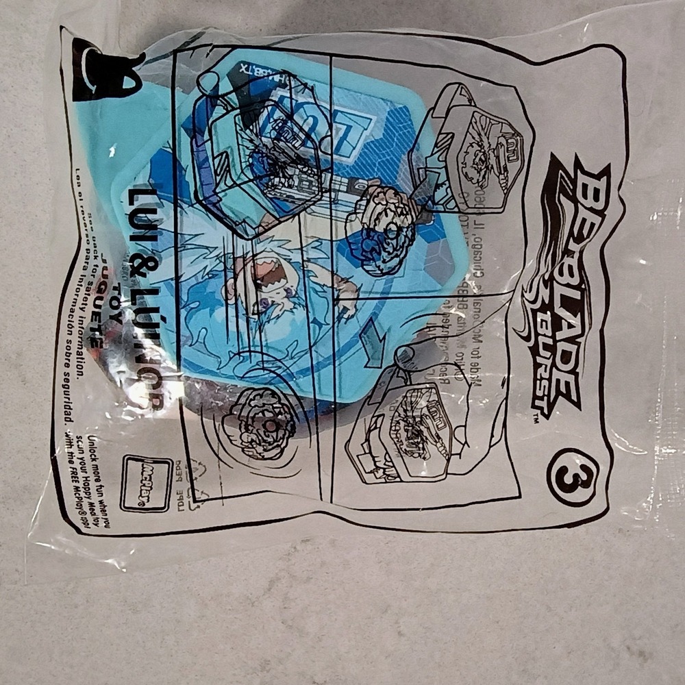 McDonalds Happy Meal Toys BeyBlade Burst # 3 Lui & Luinor New and‎ SEALED